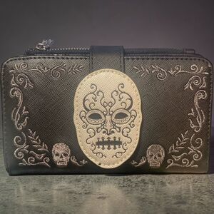 Loungefly Harry Potter Death Eater Mask Flap Wallet.